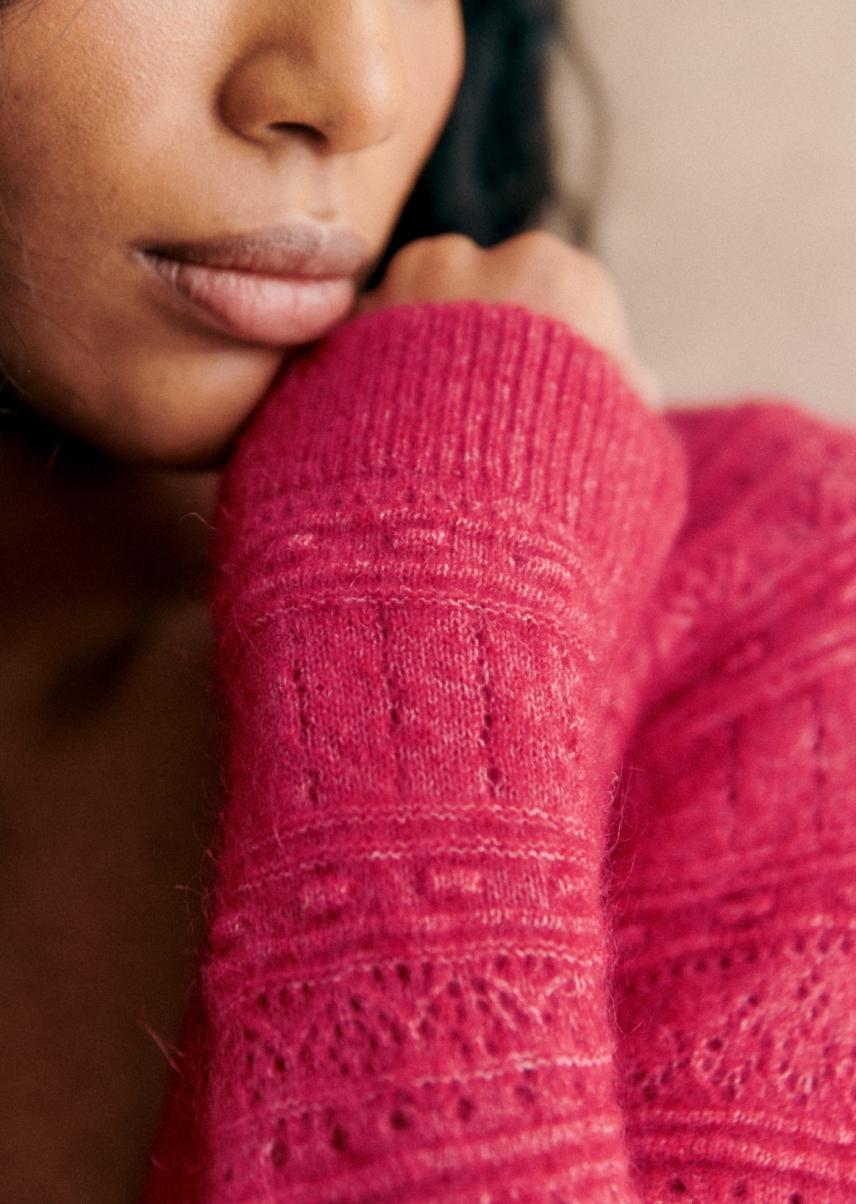 Knitwear Eya Cardigan Sézane Women Must-Go Prices Wood Pink - 1