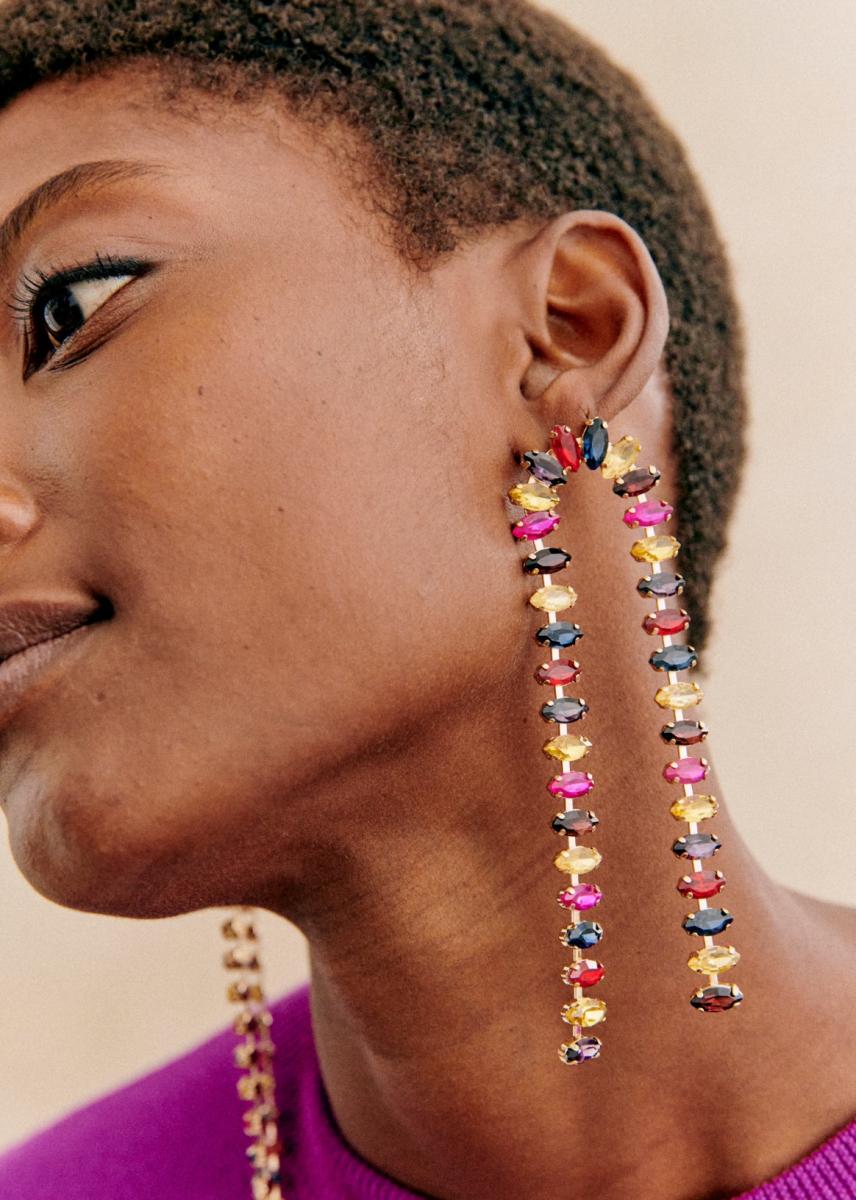 Women Sézane Outlet Abby Earrings Jewellery Multicoloured