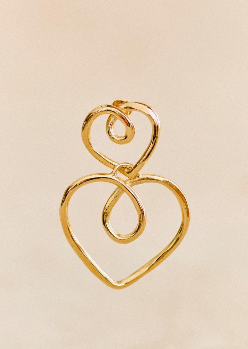Cheap Women Cœur Earrings Sézane Gold Jewellery - 2