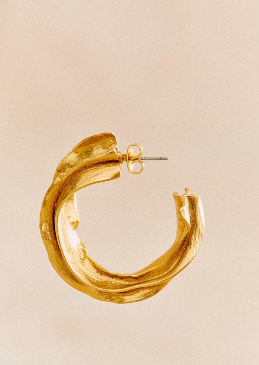Inviting Gold Sézane Jewellery Abel Hoops Women - 2