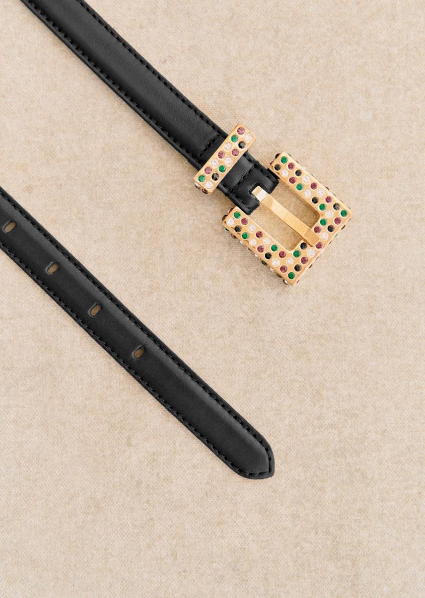 Black Multicoloured Belts Women Charline Belt Streamline Sézane - 4
