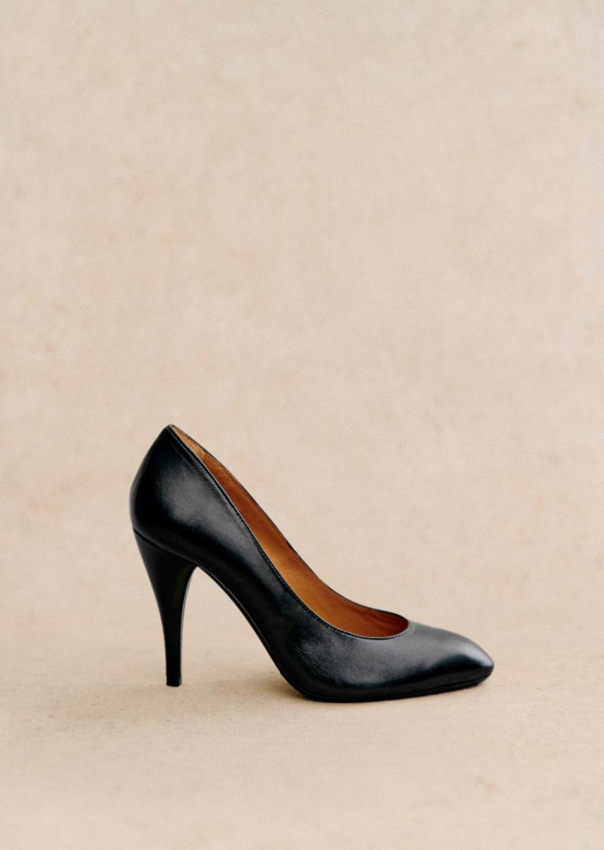 Simple Women Glossy Black High Magda Court Shoe Shoes Sézane - 4