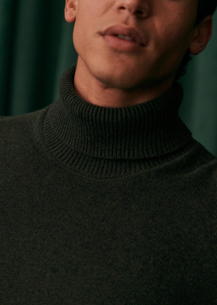 Sézane Comfortable Knitwear Kyle Sweater Charcoal Grey Men - 2
