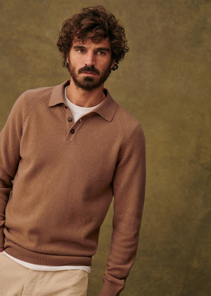 Moreno Sweater Knitwear Camel Men Sézane Liquidation - 2
