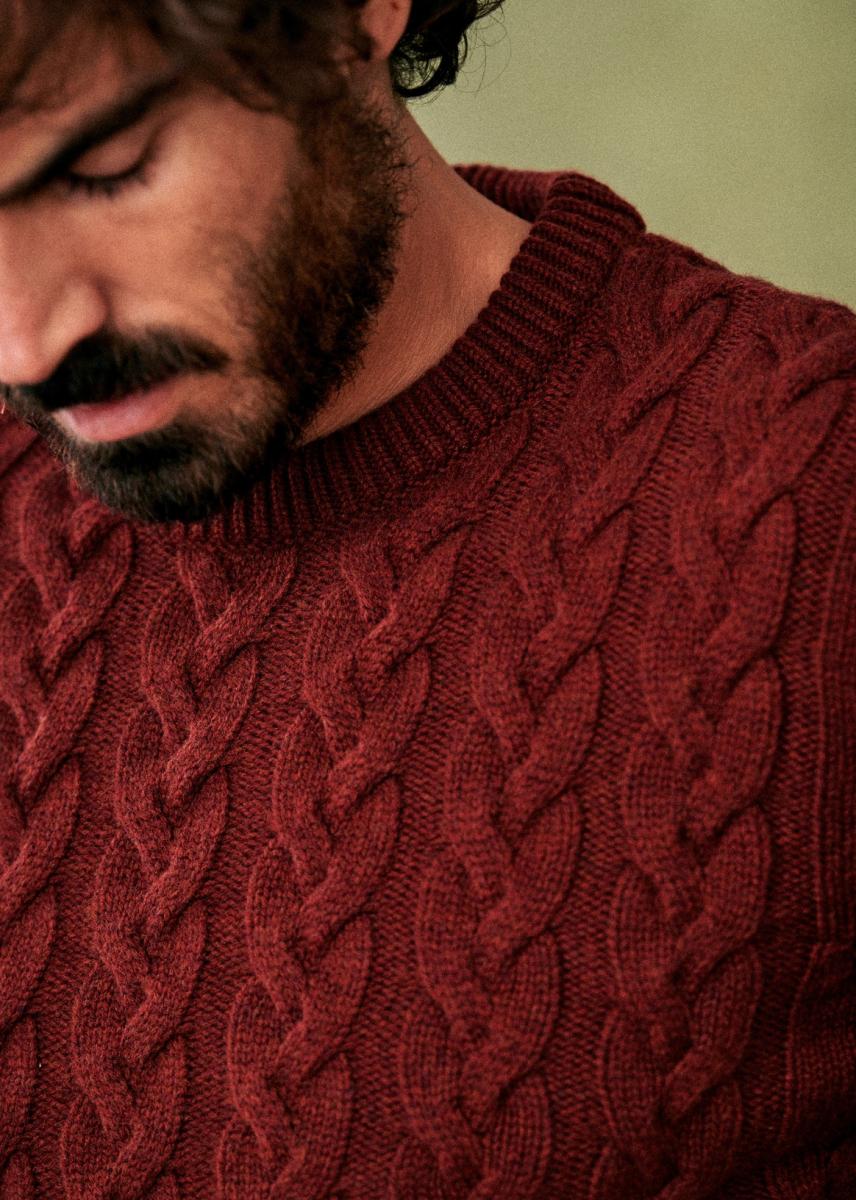 Rust Knitwear Men Lancy Sweater Rapid Sézane - 4