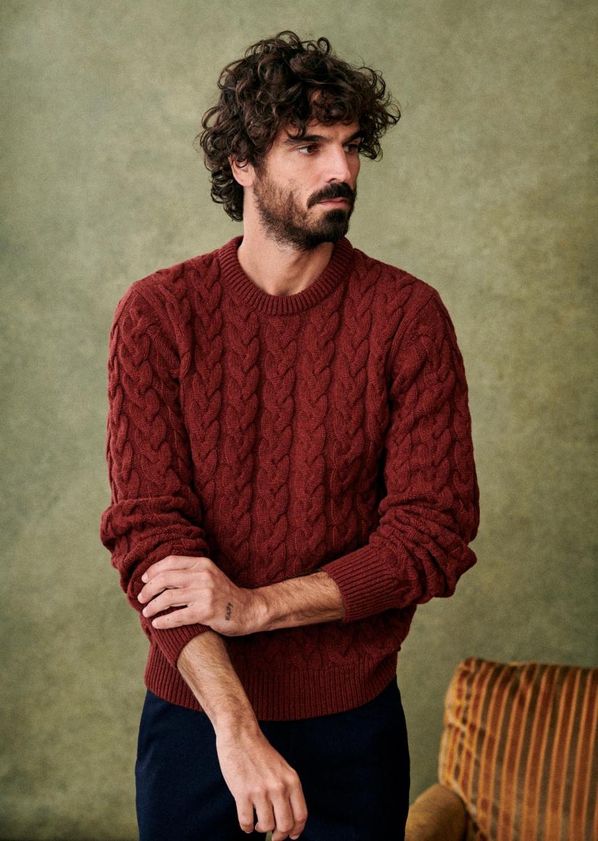 Rust Knitwear Men Lancy Sweater Rapid Sézane