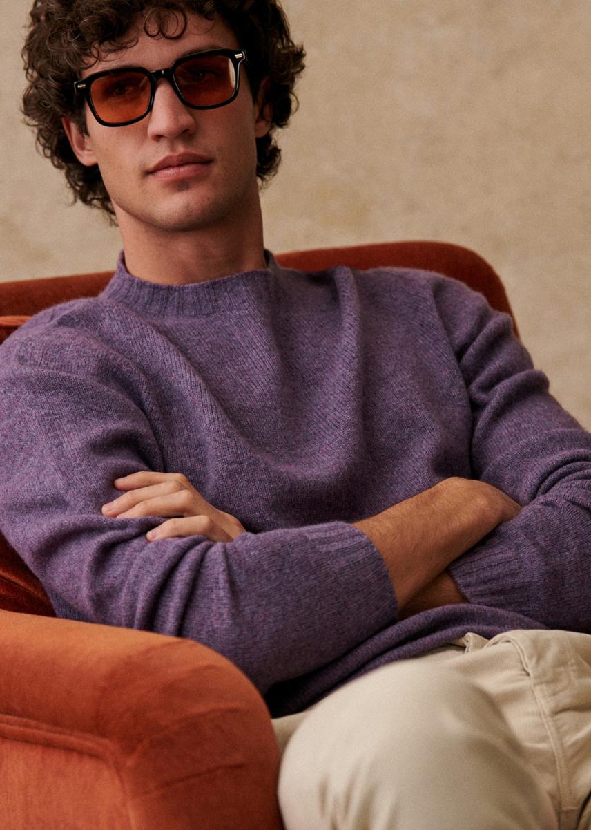 Knitwear Men Purple Sézane Alex Sweater Affordable - 3