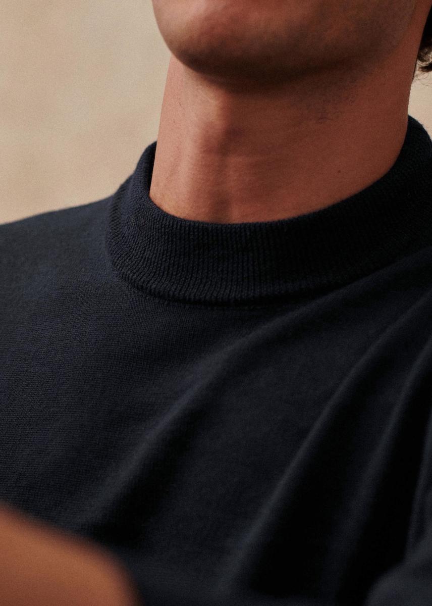 Reliable Keele Sweater Knitwear Men Sézane Navy Blue