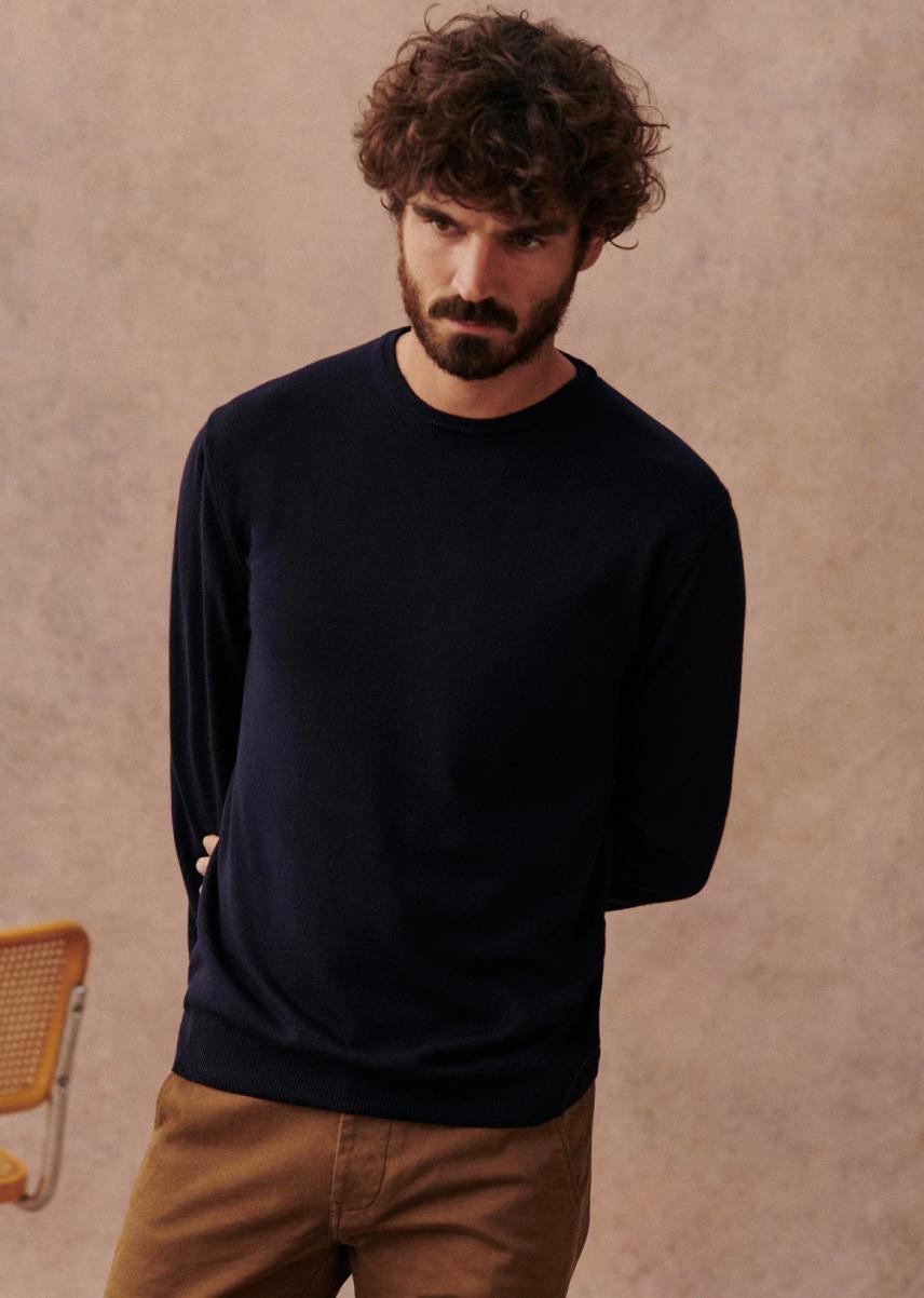 Beige Nils Sweater Convenient Men Knitwear Sézane - 3
