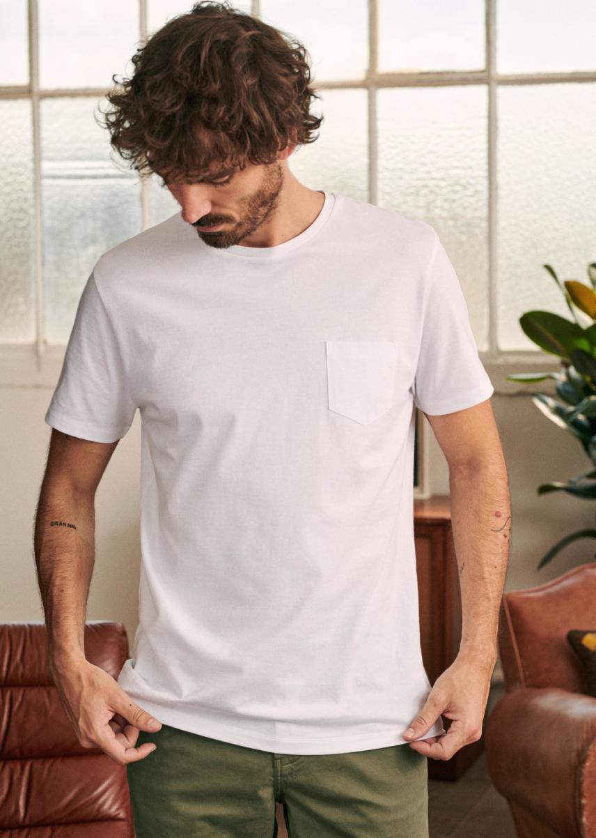 Men Exclusive Sézane T-Shirts & Sweatshirts Sonny T-Shirt White - 3
