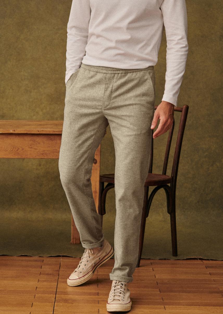 Maximize Trousers Men Danny Wool Trousers Sézane Charcoal Grey - 3