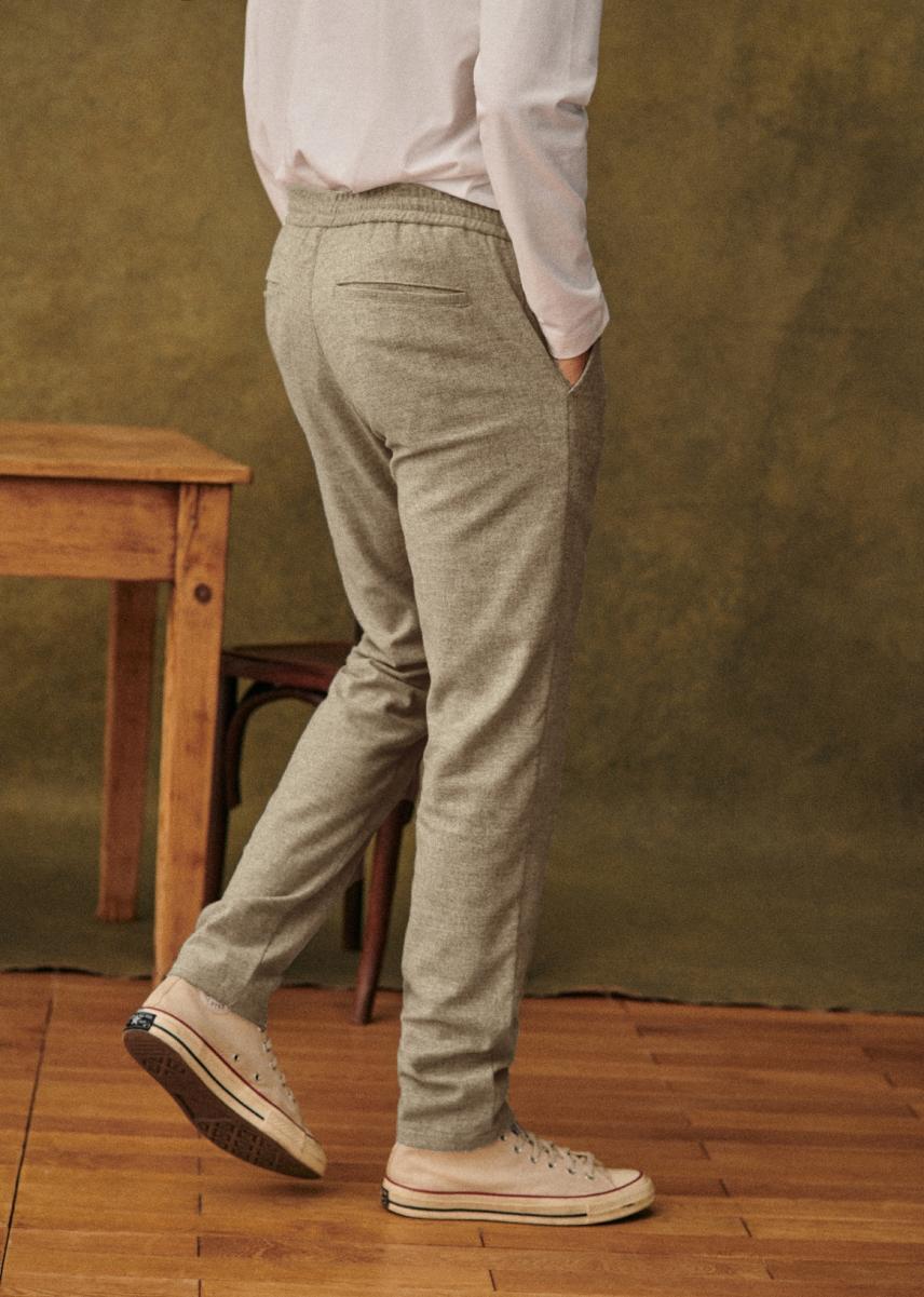 Maximize Trousers Men Danny Wool Trousers Sézane Charcoal Grey - 4