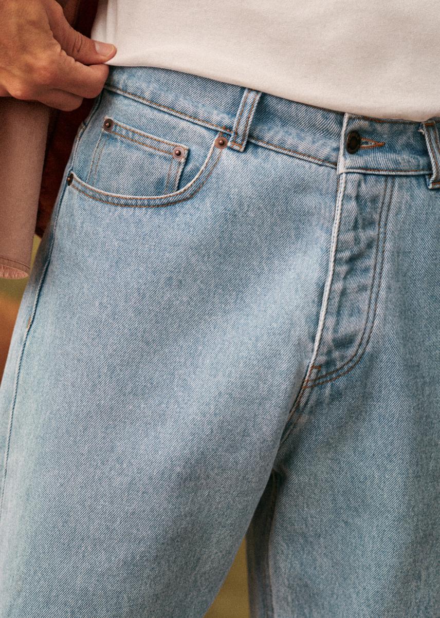 Barkley Jeans Early Bird Men Sézane Washed Blue Denim Trousers - 1