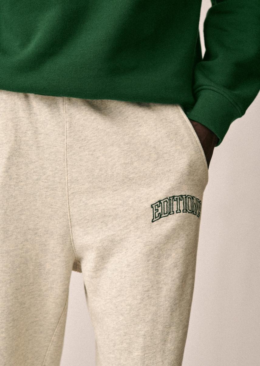 Sézane Trousers Sweat-Shirt Editions Sweat Pant Mottled Grey Men Affordable - 2