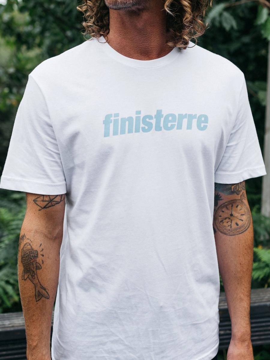 T-Shirts White Finisterre Big Logo T-Shirt Men - 4