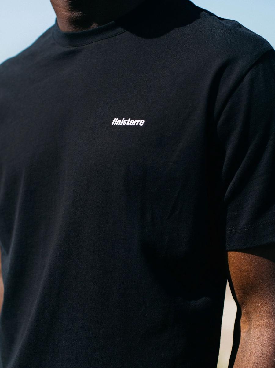 Men's Harlyn Logo T-Shirt T-Shirts Men Finisterre Black - 4