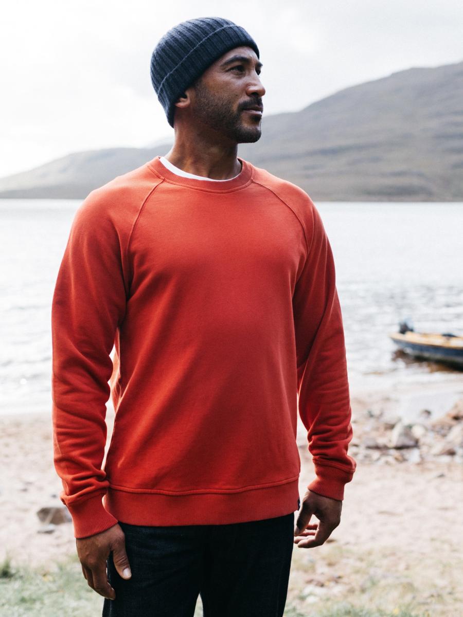 Sweatshirts & Hoodies Men's Coho Sweatshirt Brick Red Men Finisterre - 1