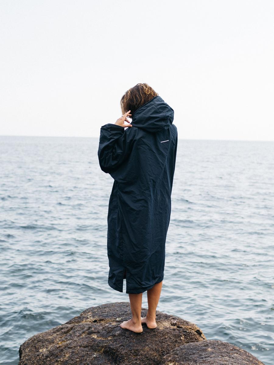 Tego Long Sleeve Robe Finisterre Swimwear Navy / Flame Men - 3