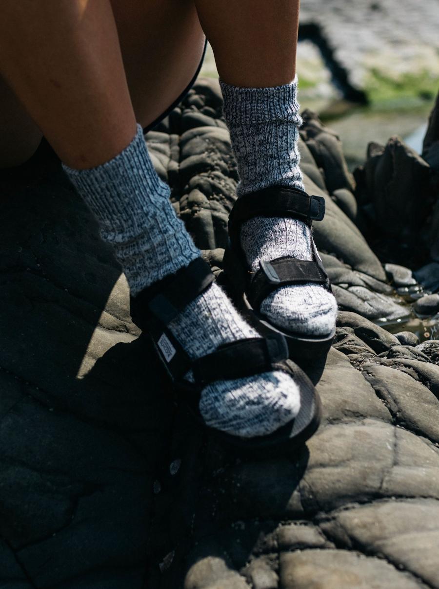 Finisterre Navy Marl Socks Men Kelson Sock - 2