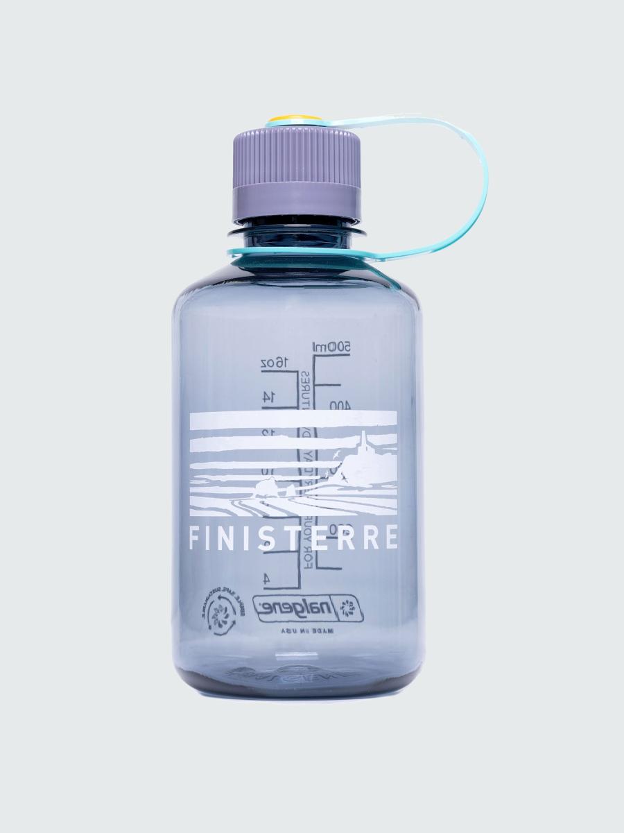 Smoke Grey Men Finisterre Water Bottles Nalgene Sustain 0.5L Narrow Mouth Bottle - 2