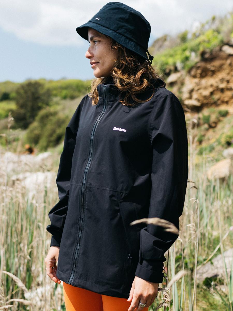 Women's Rainbird Waterproof Jacket Black Finisterre Jackets, Coats & Gilets Women - 1