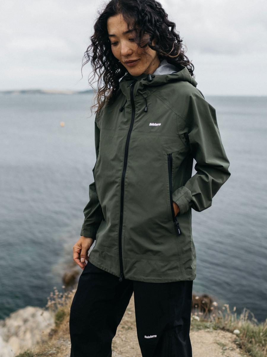 Finisterre Olive Women Jackets, Coats & Gilets Women's Stormbird Waterproof Jacket - 2
