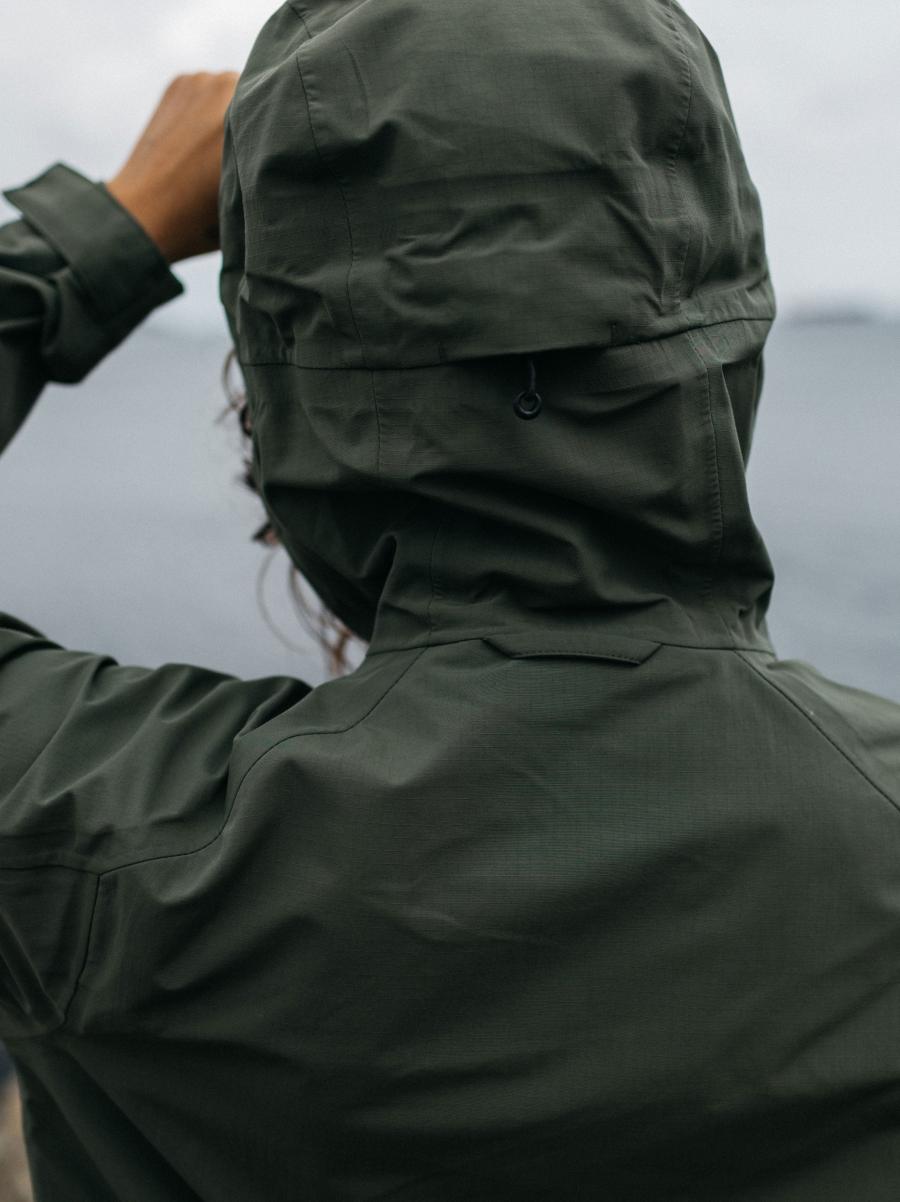 Finisterre Olive Women Jackets, Coats & Gilets Women's Stormbird Waterproof Jacket - 4