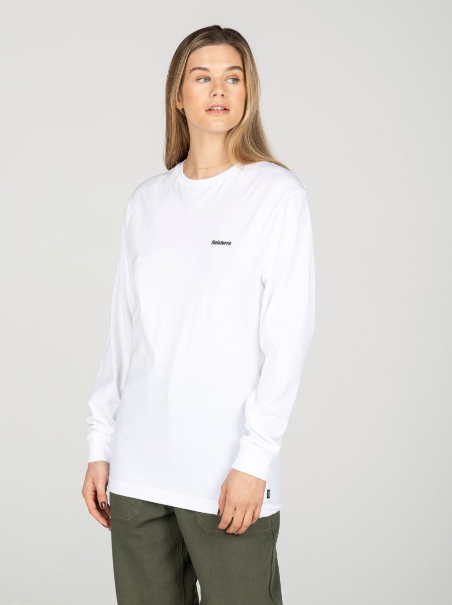 Women's Harlyn Logo Long Sleeve T-Shirt Women White Finisterre Tops & T-Shirts