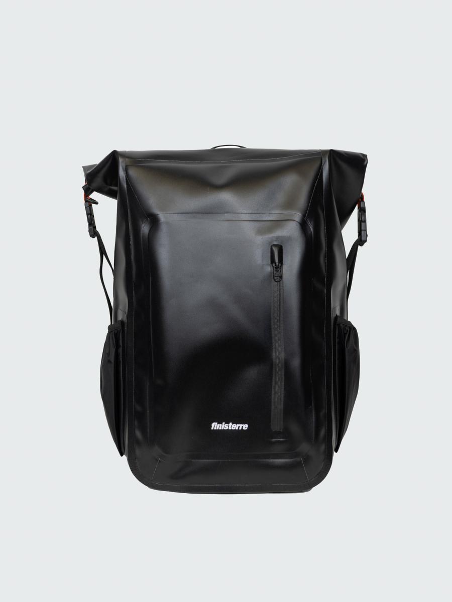 Men Black Bags Drift Waterproof Roll Top Backpack Finisterre - 2