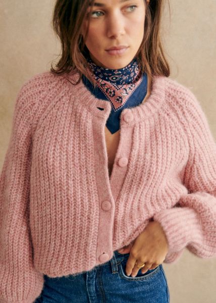 Knitwear Sézane Versatile Women Mottled Grey Emile Cardigan