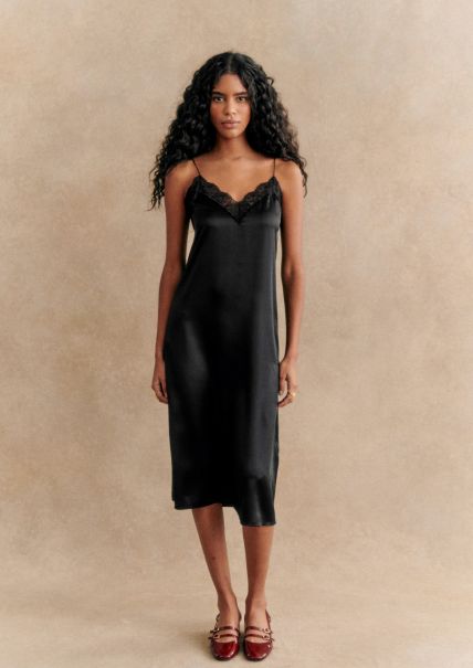 Buy Sézane Women Black Nassima Dress Dresses
