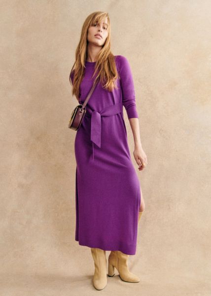 Sézane Practical Purple Piana Dress Dresses Women