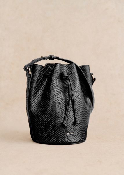 Mini Farrow Bag Bags Women Proven Black Snakeskin Sézane
