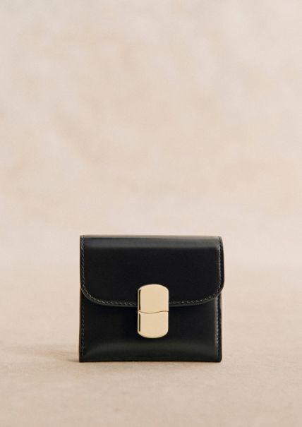 Stylish Women Smooth Rosewood Small Milo Wallet Sézane Bags