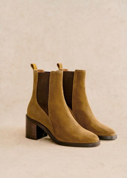 Innovative Pippa Ankle Boots Women Shoes Brown Python Print Sézane