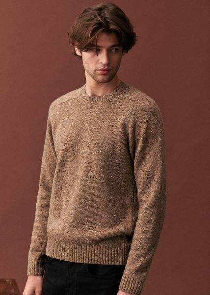 Men Knitwear Ingenious Dennis Sweater Sézane Beige