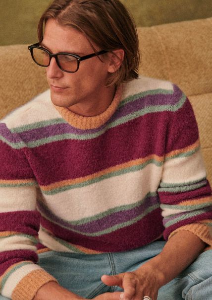 Multicoloured Knitwear Men Genuine Sézane Wick Sweater