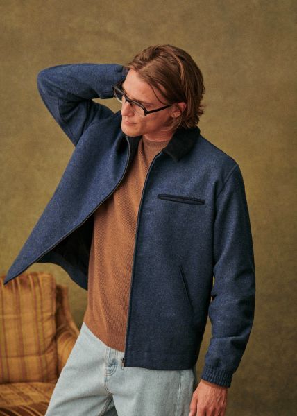 Jackets & Coats Bold Men Dilirt Jacket Sézane Mottled Blue