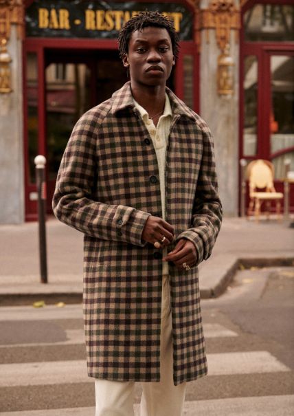 Jackets & Coats Khaki Efficient Sézane Men Weldon Coat