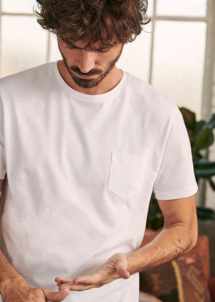 Men Exclusive Sézane T-Shirts & Sweatshirts Sonny T-Shirt White