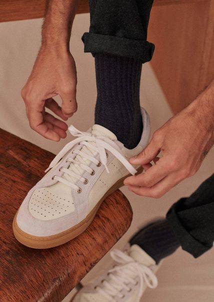 Shoes Sézane White / Grey Men Harper Sneakers Eco-Friendly