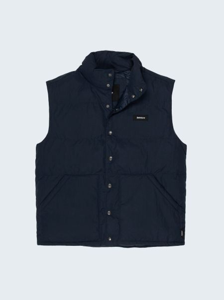 Navy Men's Fourier Insulated Gilet Finisterre Jackets, Coats & Gilets Men