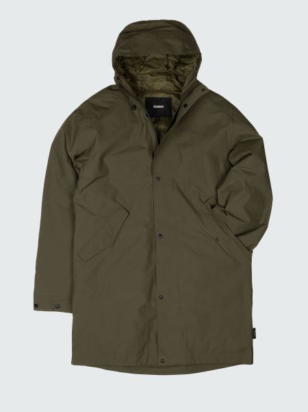 Dark Olive Men Fortis Waterproof Parka Jacket Finisterre Jackets, Coats & Gilets