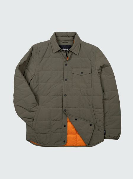 Jackets, Coats & Gilets Olive Finisterre Men Men's Lapwing Shirt