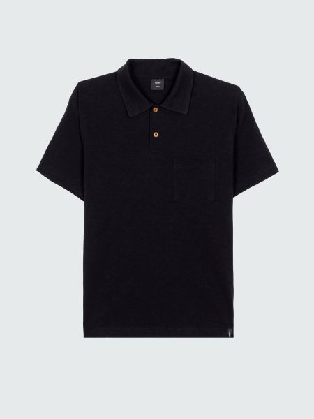 Finisterre Black Shirts Men Channel Polo Shirt