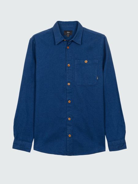 Atlantic Blue Finisterre Shirts Men Men's Gylly Shirt