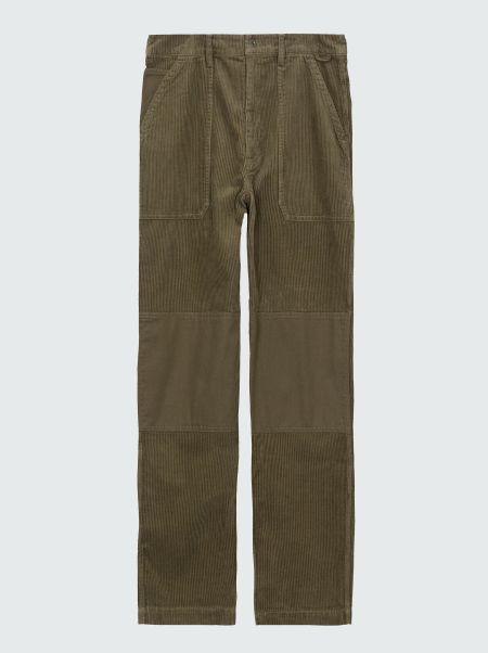 Finisterre Men's Basset Cord Trouser Trousers & Jeans Olive Men