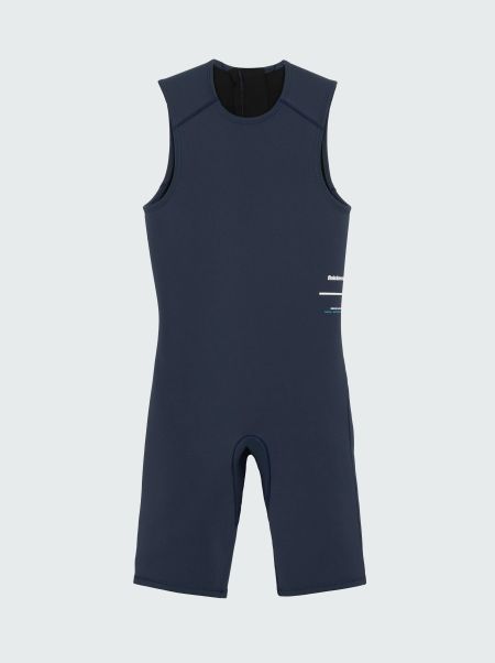 Men's Nieuwland 2E Yulex® Sleeveless Shorty Wetsuit Dark Ozone Finisterre Swimwear Men
