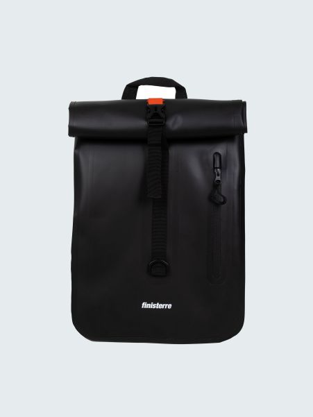Bags Finisterre Black Drift 16L Waterproof Roll Top Backpack Men