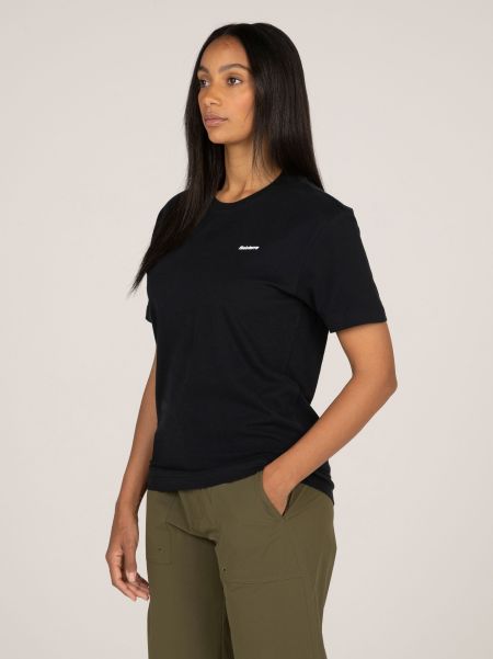 Finisterre Women Women's Harlyn Logo T-Shirt Black Tops & T-Shirts